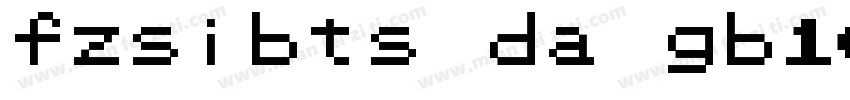 fzsibts_da gb10字体转换